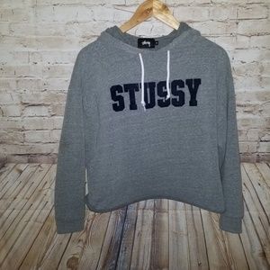 Stussy Crop Pullover Hoodie Medium M